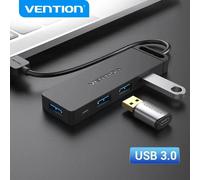 Hub VENTION 3.0 con 4 Puertos Ultrafino - Multiplicador para Mac Mini/Pro, PC/Pen Drive/Surface Pro/XPS/PS5/PS4 etc. (USB A, 1m)