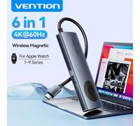 Concentrador USB-C Vention TPMHB con Carga Inalámbrica y HDMI 4K