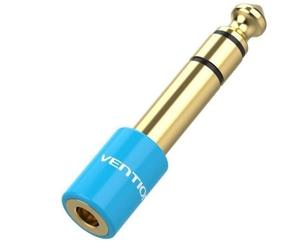 Vention VAB-S01-L Adaptador Jack 6.5 Macho a 3.5 Hembra Azul chapado en oro
