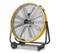VENTISOL Ventilador de piso industrial de 24 pulgadas, ventilador de tienda de alta velocidad de 3 velocidades con 8 aspas, ventilador de tambor resistente, ventiladores de metal para exteriores de