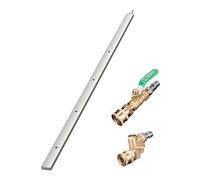 Ventita de Limpieza del radiador de 23.6 Pulgadas Varita de Limpiador de radiador de Acero Inoxidable con tubería de Aire y Conector rápido de Agua/Aire Doble Uso para el camión de automóviles a casa