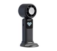 Ventola Portatile: Dispositivo Di Raffreddamento Portatile Pieghevole Con Espressioni AI, Mini Ventola Ricaricabile USB A 4 Velocità | Ventilatore Personale Con Display A LED Per Viaggi In Campe