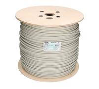 Venton Belden - Cable de red Cat 7, 50 m, 1000 MHz, apantallado S/FTP, cable LAN Ethernet de 10 Gb, conductor de cobre de 23 AWG, con aislamiento de polietileno, RoHs, cable de datos LSZH, color gris