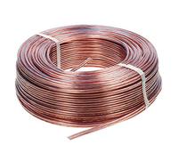 VENTON Cable de altavoz 2 x 2,5 mm² HQ de cobre completo, 15 m, cable de altavoz de cobre puro, cable Hi-Fi para altavoces y sistemas envolventes, cable transparente para cajas - Fabricado en Europa