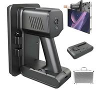 Ventosa al vacío con pantalla LED, capacidad de carga de 66 libras, batería recargable de 2000 mAh para pantallas curvas, azulejos de piso, COB, incluye caja de aviación