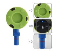 Ventosa cóncava de 2 x 3 pulgadas, 75 mm, bomba manual de alta resistencia con perno roscado M6
