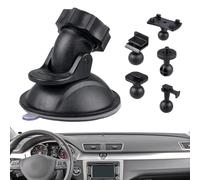 Ventosa de coche para soporte de cámara de salpicadero con adaptador de 5 tipos, soporte de succión ajustable de 360 grados para grabación de video, grabación de vlog