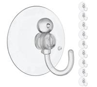 Ventosa de PVC con gancho para espejos de vidrio, azulejos de cerámica, reutilizable, decoración del hogar y herramienta de organización (5 cm)