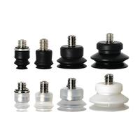 Ventosa de vacío neumática PJG, 10 Uds., con ajuste de doble capa for máquina de moldeo por inyección, herramienta de brazo Robot, ventosa de silicona