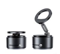 Ventosa de vacío para teléfono móvil con altavoz inalámbrico integrado, sonido HD para hogar y exterior, compatible con iPhone/Samsung, 8 x 8 x 7 cm (negro)