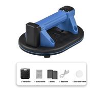 Ventosa eléctrica de 230 kg, fuerza succión segura, batería litio 2000 mAh, herramientas elevación pesada con ventosa para levantar baldosas(2 battery)