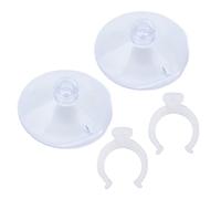 Ventosa Fija, Ventosa de Línea Aérea para Acuario Resistente con Clips para Pecera para Acuario(Puede sujetar 16-22 mm)