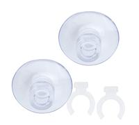 Ventosa Fija, Ventosa de Línea Aérea para Acuario Resistente con Clips para Pecera para Acuario(Puede sujetar 12-16 mm)