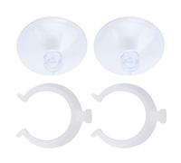Ventosa Fija, Ventosa de Línea Aérea para Acuario Resistente con Clips para Pecera para Acuario(Puede sujetar 34-45 mm)