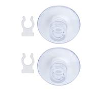 Ventosa Fija, Ventosa de Línea Aérea para Acuario Resistente con Clips para Pecera para Acuario(Puede sujetar 8-12 mm)