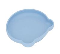 Ventosa para bebé, Material de Silicona a Prueba de Niños, Fácil de Lavar, Suave para el Almuerzo (azul polvoriento)