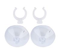 Ventosa para Tubería de Línea Aérea para Pecera, Soportes para Tubería de Línea Aérea de Uso Salvaje para Pecera, Extraíbles, Reutilizables con Clips para Acuario, para(Puede sujetar 16-22 mm)
