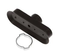 Ventosa Plana Ovalada NBR Negra de 75x25mm Recorrido 3mm con Abrazadera