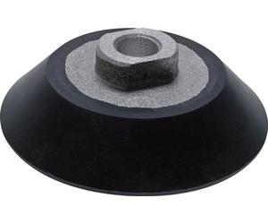 Ventosa Plana Silicona Transparente 100mm G 3/8 pulgadas Hembra Recorrido 10mm con Doble Labio