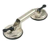 ventosa - ventosa de aluminio, doble, ideal para sujetar productos pesados en superficies lisas y verticales, duradera y resistente.