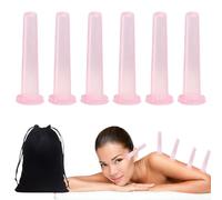 Ventosas Celulitis,6pc Ventosas Masaje Facial para Cara,Ventosas Faciales,Ventosas Vacío Silicona,Ventosas para Masaje Muscular,Anti Celulitis Ventosas Cuidado,Ventosas Masajeador