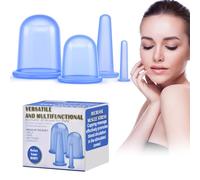 Ventosas Celulitis, DazSpirit 4 PCS Catación Silicona Pequeñas Copas Cuerpo Anti Celulitis Kit Anticelulítica Ventosas Masajeador Facial Espalda Salud Mejora la Circulación Reducir la Celulitis