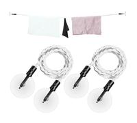 Ventosas Cuerda De Ropa De Viaje - Cuerda De Ropa De Viaje Extensible Con Sujetadores De Ventosa,Accesorios De Camping Esenciales Para Cruceros Uso Exterior E Interior