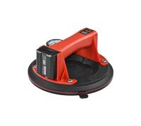 Ventosas de Vacío, Ventosa de vacío eléctrica LED inteligente con manómetro, bomba de aire, elevador de vacío de alta resistencia for elevación Manual de azulejos y vidrio(9inch Type C Red)