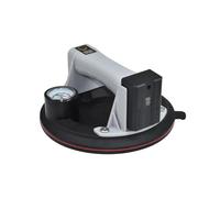 Ventosas de Vacío, Ventosa de vidrio al vacío eléctrica de 8 pulgadas con reposición automática de aire y manómetro, chasis de goma de doble capa(Grey)