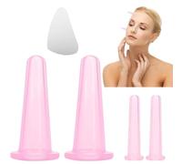 Ventosas Faciales,Ventosas de Silicona,Ventosas Masaje,Copas Masaje Celulitis,Ventosa Anticelulitica,Copa Anti Celulitis,4 Pieza