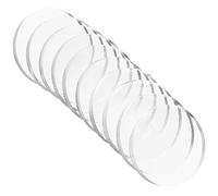 Ventosas para Placas de Cristal, 10 Unidades, Cristal Transparente, de la Mesa, Parachoques, no Adhesivas, de Cristal, Espaciador, Transparente, Redondo, topes de Goma, autoadhesivos