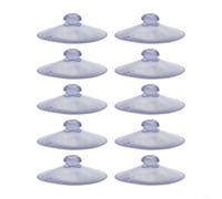 Ventosas redondas transparentes de 55 mm y 50 mm para ganchos de montaje, perchas, barras de toalla en paredes de azulejos de cerámica, PVC, diseño reutilizable (10 unidades de 5,5 cm)