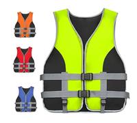 Ventouse Unisex Chaleco Salvavidas Adulto: Chaleco Flotador de Flotación para Adultos Niñode 25 A 120 Kg Natación con Silbato de Rescate para Deportes Acuáticos Al Aire Libre Kayak Pesca Surf(Yellow,M