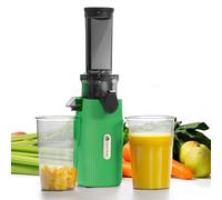 Ventray Ginnie Extractor de zumos y verduras - Slow Juicer con función de masticación inversa, Licuadora para Verduras y Frutas, Fácil de Limpiar, Extracción Lenta 60 rpm, Sin BPA, Verde loro