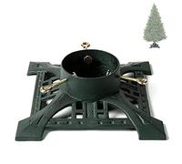 Ventray Soporte para Árbol de Navidad con Depósito de Agua, Clásico y Resistente Soporte Universal para Árbol de Navidad Troncos Artificiales Base de Pino para Árboles Reales, Verde