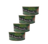 Ventresca de atún en aceite Ría de Santoña 750 gr (Pack 4)- Deliciosa conserva de ventresca de atún claro capturada en el Atlántico, envasada artesanalmente en aceite de girasol en Santoña.