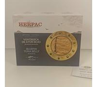 Ventresca de atún rojo 245gr - Herpac - Con un punto graso y jugoso - Alto en proteinas y con omega 3 y 6 - Caprurado de la zona FAO MEditarraneo y Atlántico - Con Aceite de Oliva.