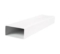 VENTS Canal plano 90x220mm PVC conducto de ventilación 1.0 m de largo para calefacción y refrigeración 90x220mm/100 cm conexión conector de tubo plano conductos de aire conexión (CANAL PLANO tubo de