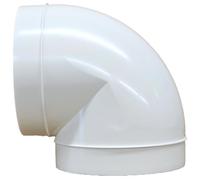 VENTS UK Codo de conducto redondo de 150 mm 90° - Conector de tubo de plástico para ventiladores extractores y sistemas de ventilación