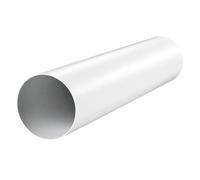 VENTS UK Tubo de plástico de 125 mm x 350 mm - Canal de ventilación rígido redondo de uPVC - Tubo recto de longitud corta para ventiladores extractores - Conector de tubo de ventilación de baño y