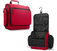 VENTURE 4TH Neceser Colgante de Viaje Hombres y Mujeres con Compartimentos expandibles para cosméticos, brochas de Maquillaje, Joyas, Herramientas de Afeitado, Bolsa Transparente