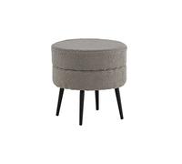 Venture Home 15577-405 - Puff de Hierro con Forma de Oso de Peluche, Color Negro y Gris