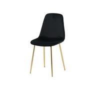 Venture Home Polar Chair 528644 - Pierna de Terciopelo Mate, Color Negro y marrón