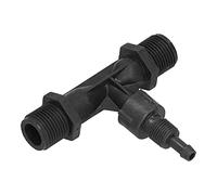 Venturi Tubo PVDF Inyector de mezcla de gas Líquido Durable eficiente para riego del generador G1/2in
