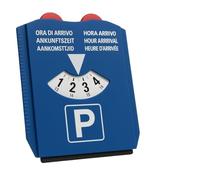 VENTUX GEAR Disco de Estacionamiento Multifunción 3 en 1 - 1 Unidad | Disco Horario Aparcamiento con Raspador Hielo y Ficha Carro | Disco de Aparcamiento Europeo Compacto para Coche