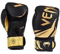 Venum Challenger 3.0 Guantes de Boxeo, Unisex Adulto, Negro/Dorado, 16 Oz