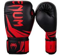 Venum Challenger 3.0 Guantes de Boxeo, Unisex Adulto, Negro/Rojo, 10 Oz