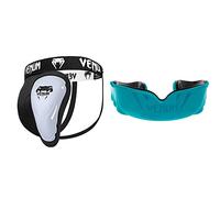 VENUM Challenger Coquilla, Unisex Adulto, Negro, L & Venum Challenger Protector de Dientes, Unisex Adulto, Azul/Negro, Talla Única