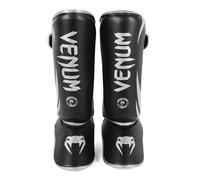 Venum, Challenger Standup - Espinilleras para Hombre, Talla L, Negro/Plata