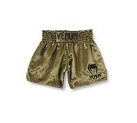 Venum Classic Pantalones Cortos De Muay Thai, Unisex Adulto, Caqui Verde/Negro, L